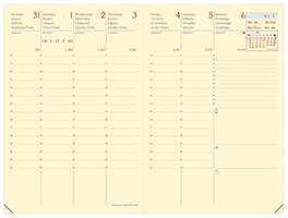 Business Prestige Diary Refill (SPANISH/ CATALAN/ PORTUGUESE/ ENGLISH) 2026