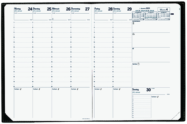 Trinote Diary Refill Section (GERMAN) 2024